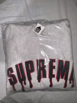 Supreme Ghostface Arc Hooded Sweatshirt Ash Grey Size: Large