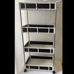 4 Tray Rolling Storage Cart 9 X 16 X 36