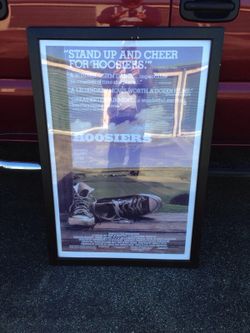 Signed Hoosiers poster