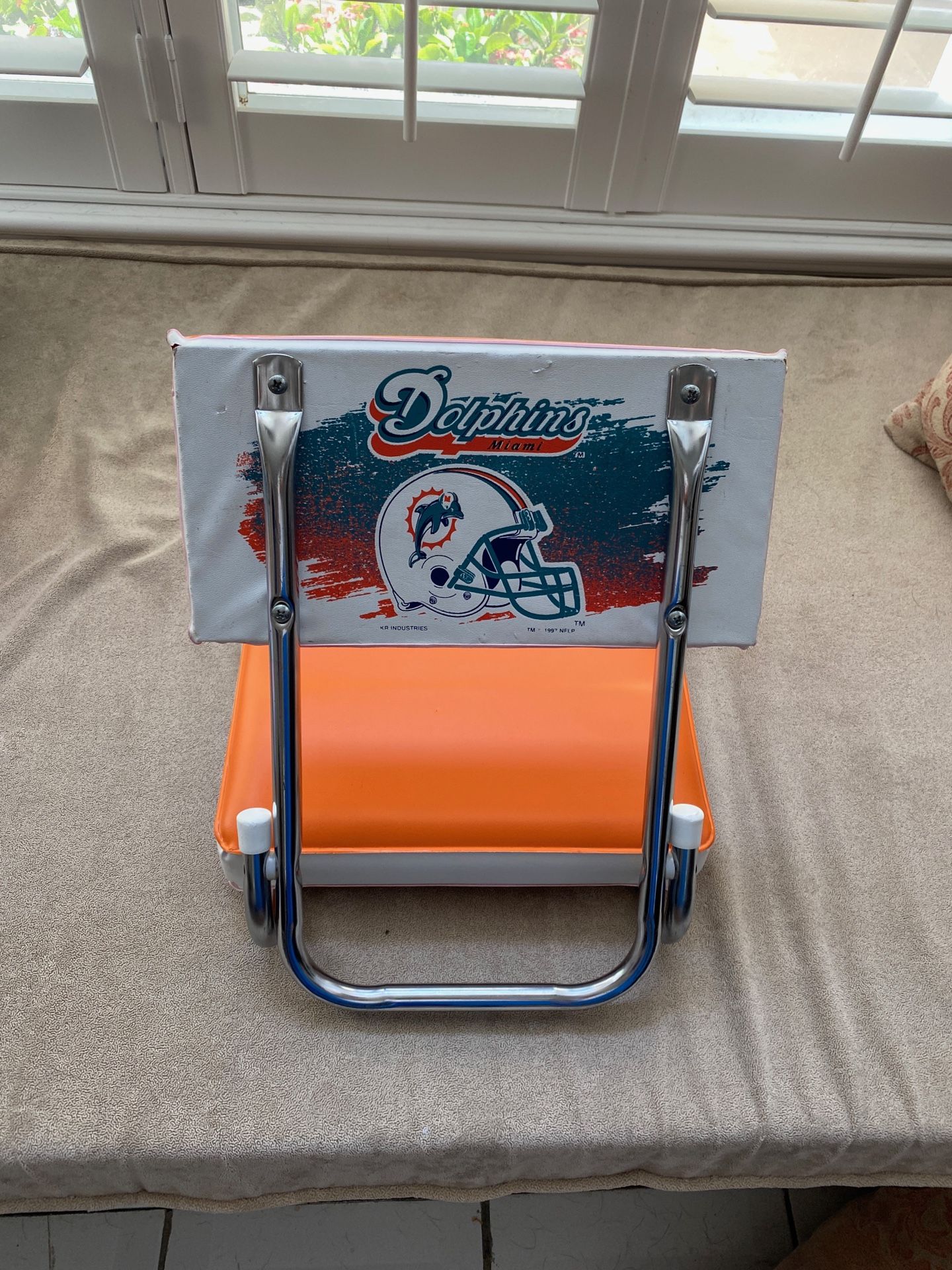 Miami Dolphins Folding Bleacher Chair