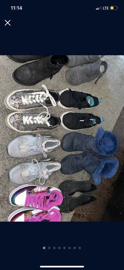 Girls Shoes Lot Size 13 - Size 1