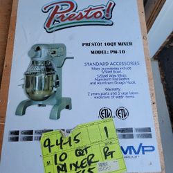 Primo / Presto 10 QT Mixer 