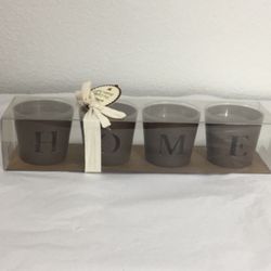 Brand New Hallmark HOME Bronze Tea Light Holder Set of 4 Farmhouse