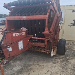 Hesston Round Baler, Farm Equipment