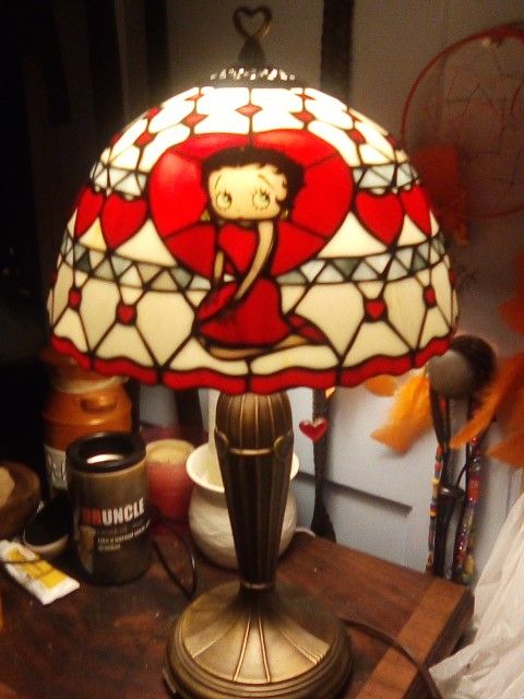 Tiffany Style Betty Boop Collectors Lamp