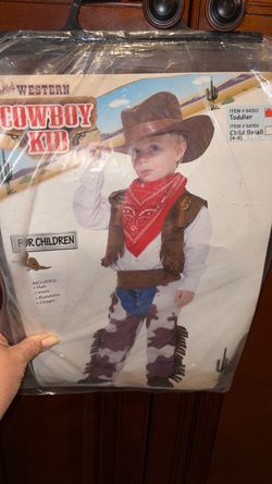 Cowboy kid toddler boys Halloween costume Size. 2T. New