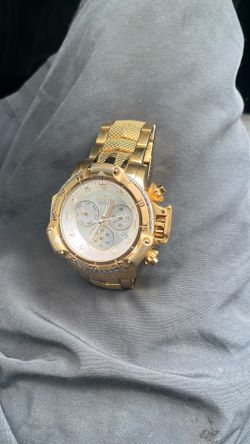 Victor All gold Poseidon chronograph watch