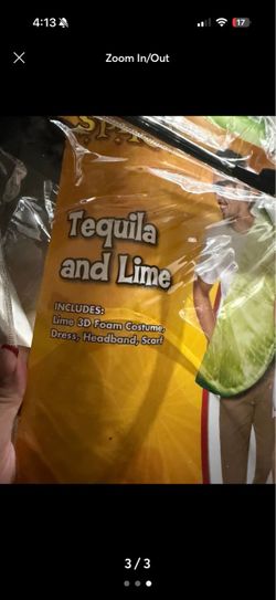 Tequila and lime costume