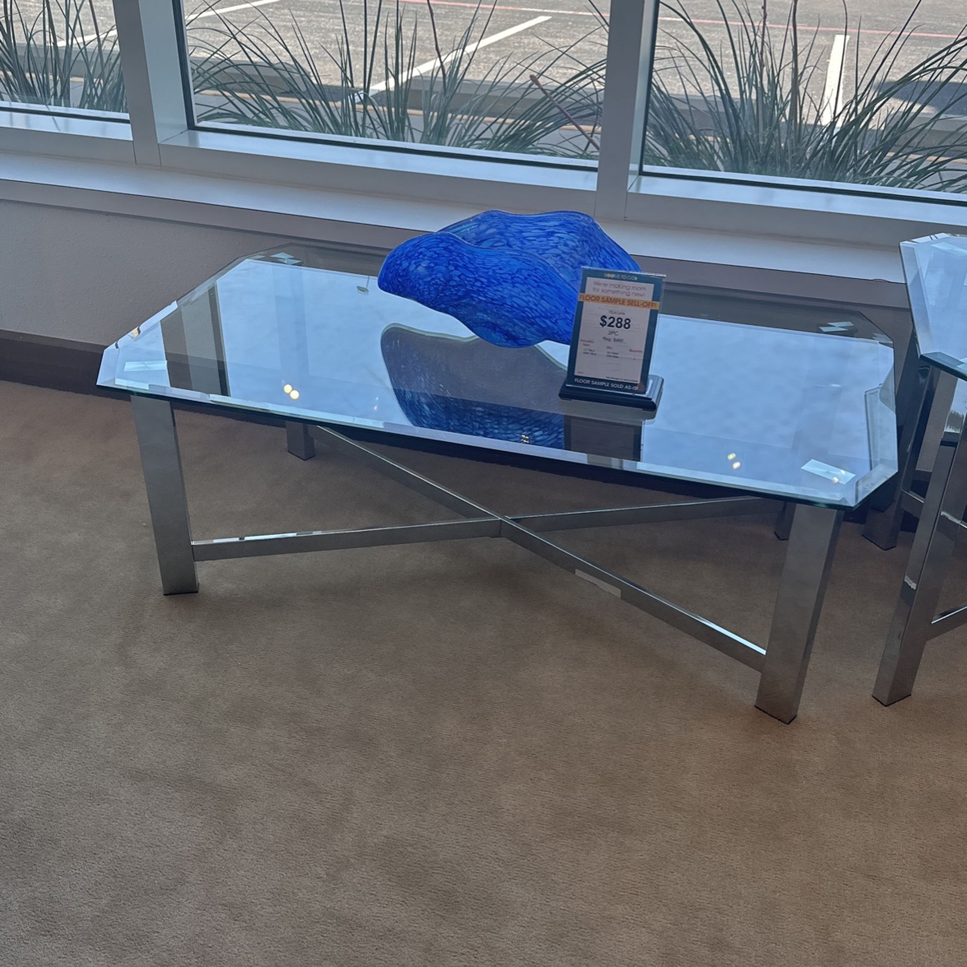 Three Glass Tables 288.00