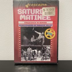 Saturday Matinee DVD NEW SEALED Stagecoach Denver Paradise Valley Red Ryder 1947