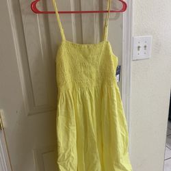 Yellow Summer Dress Size M 