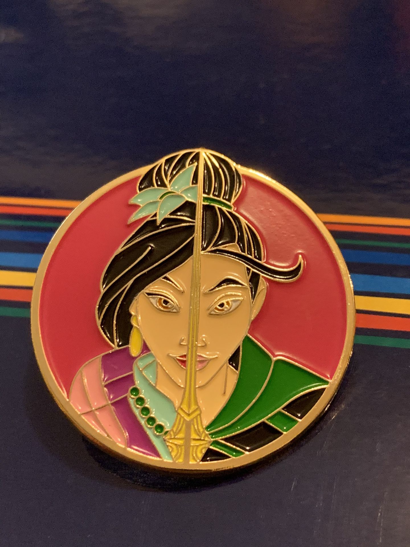 Disneys Mulan double face pin hot topic pin