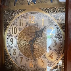 TEMPEROR Grandfather Clock.H76”-W:15”-D:10”.