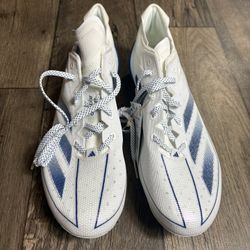 Adidas Adizero Electric Men's Size 14 White Blue Football Cleats IE4377