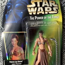 Star Wars The Power Of The Force Princess Leia Organa as Jabba’s Prisoner, NIB