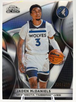 Jaden McDaniels /299 Topps Chrome Black