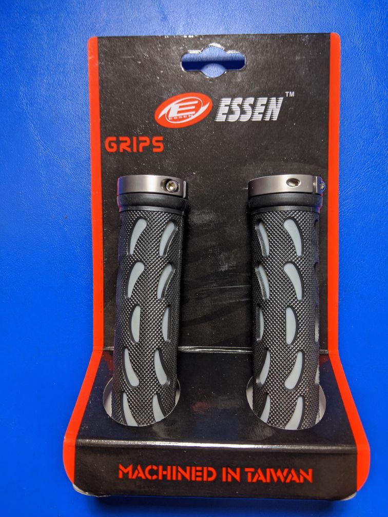 Bike Grips Double Lock On with End Caps