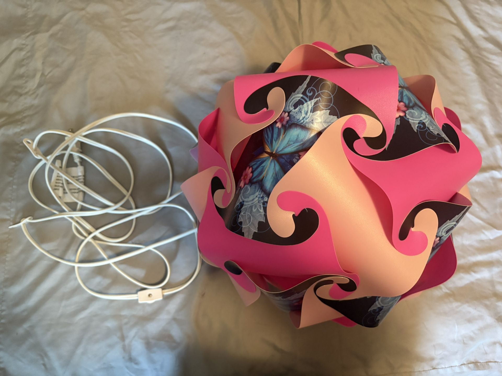 Hanging Butterfly Light Globe