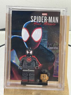 Marvel Spider verse Miles Morales Minifigure Lego Compatible Custom 