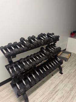 Dumbbells + Rack