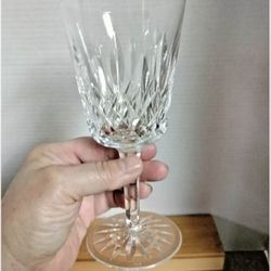 7" WATERFORD CRYSTAL LISMORE WATER GOBLET/WINE GLASS