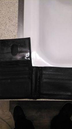 Wallet Black Leather fine grain