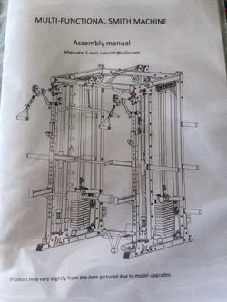 Smith Machine with Power Rack, Cable Machine Home Gym Equipment