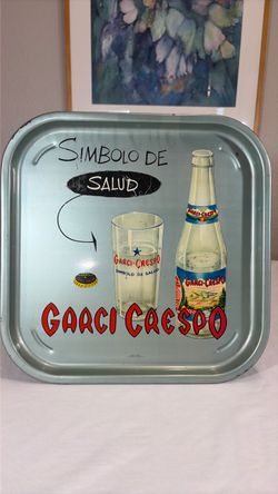 Garci Crespo Vintage Advertising Metal Tray
