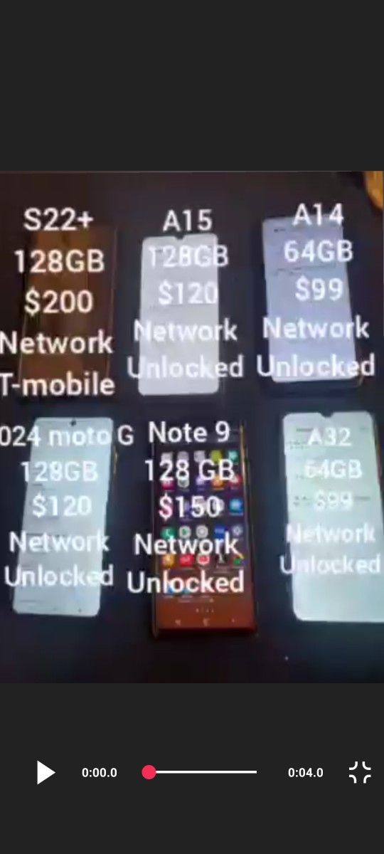 SAMUNG, MOTOROLA CELL PHONES LIKE NEW