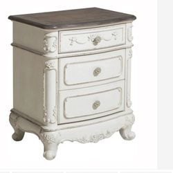 Cinderella Antique White Nightstand