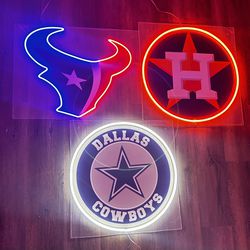 Dallas Cowboys, Astros and all Neon Signs! 