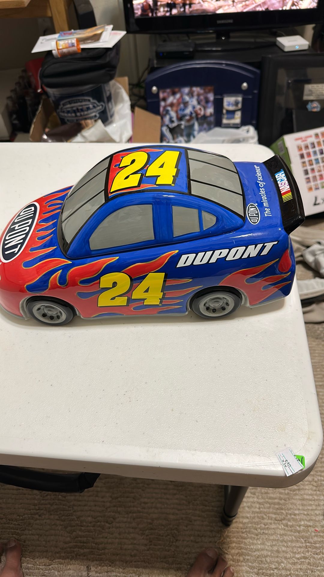 Jeff Gordon Race Car Cookie Jar