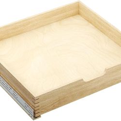 Soft Close Wood Pull Out Cabinet Organizer 10½” W x 21” D Cabinet Drawers Slide Out with Full Extension Rail Slides Cabinet Pull Out Shelves for kitch