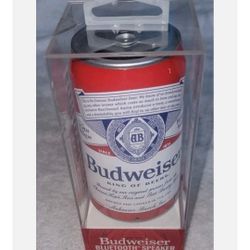 Budweiser Bluetooth Speaker,HD Sound,6 Hours Playtime,Micro SD  Opened Box