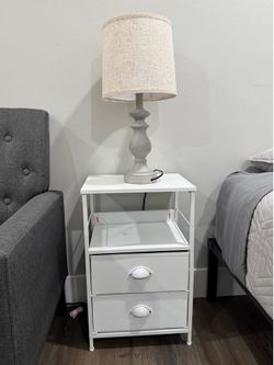 Brand new lamp and night stand