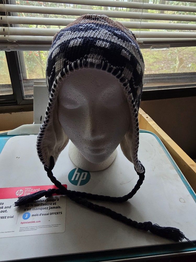 Knit Winter Hat with Ear Flaps