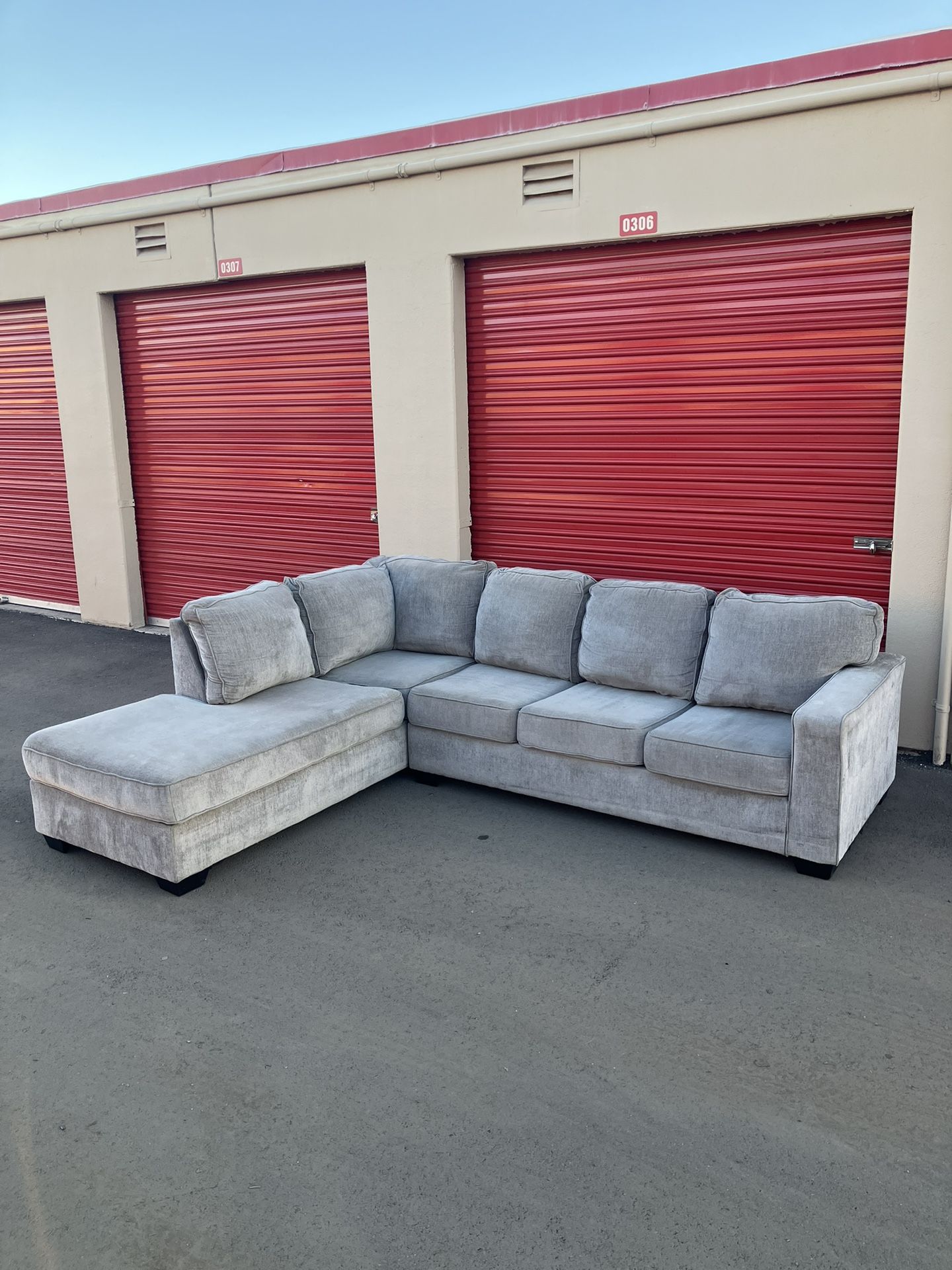 Modern Gray Sectional 