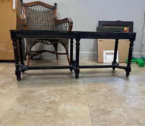 Wood bench