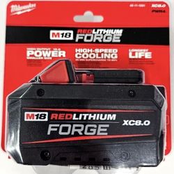 New Milwaukee 48-11-1881 M18 REDLITHIUM FORGE XC8.0 Battery Pack