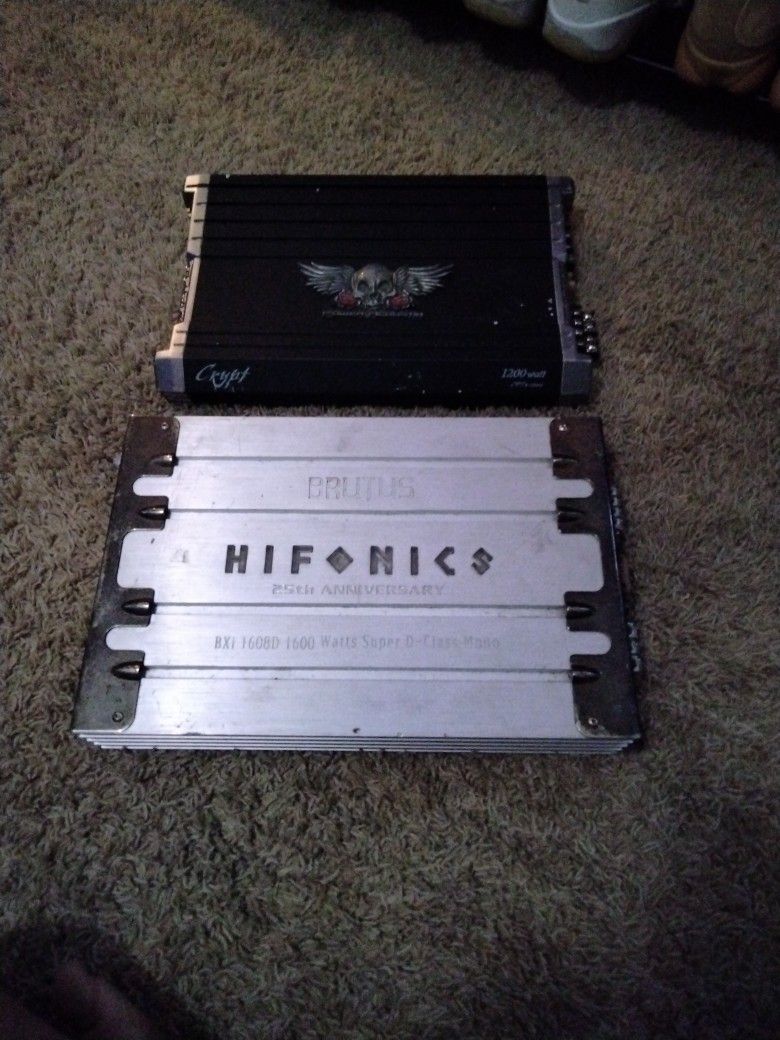 Bruits Hifonics Amplifier 1600 Watts And A Power Acoustic Cpt4-1200