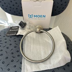 Moen Brantford YB2286BN NEW Towel Ring Brushed Nickel 
