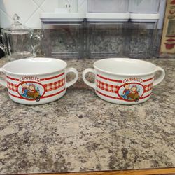 PAIR OF CAMPBELL'S DOUBLE-HANDLED SOUP BOWLS