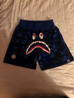 Blue bathing ape (bape) shorts