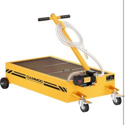 Electric Oil Drain Pan from CAMMOO - 20 Gal 11OV High-Flow Pump, 9.8 FT Hose, 200 W Motor, 2 Locking Swivel Casters and 2 Directional Wheels Stable, F