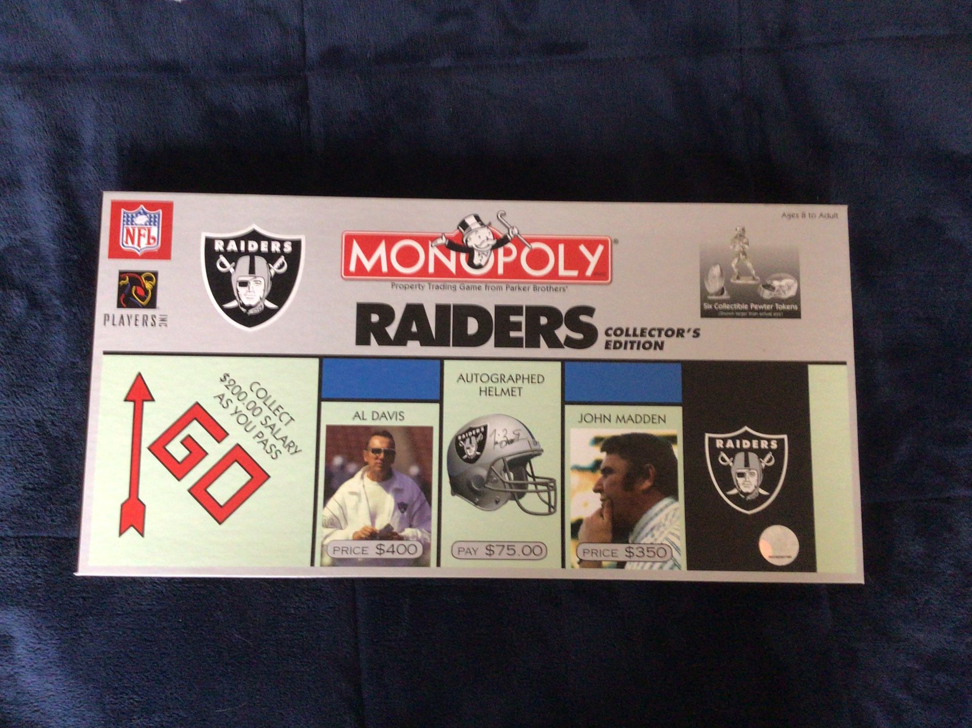 2004 Oakland Raiders Monopoly Board Game