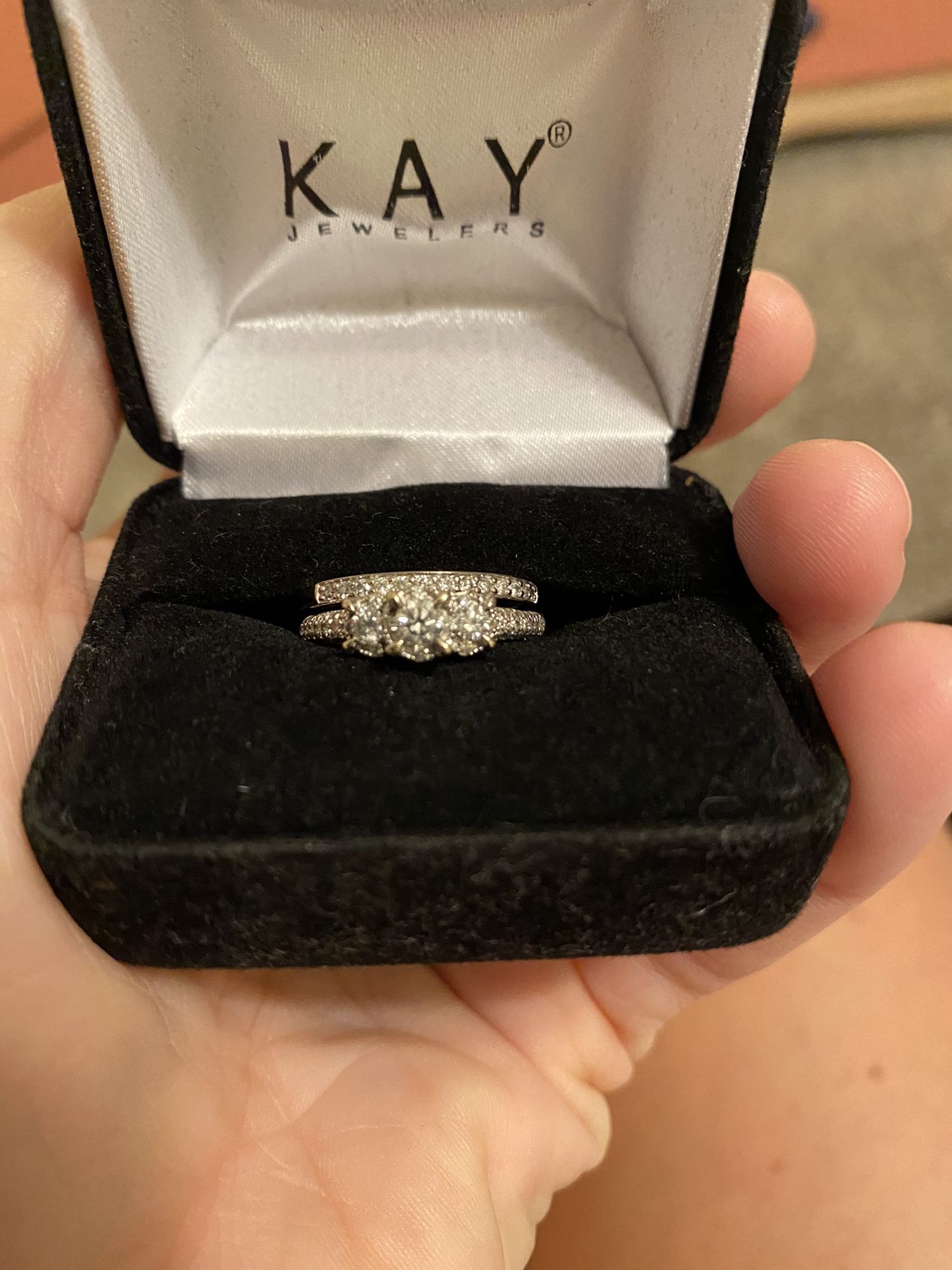 Kay Jeweler Diamond Engagement Ring, Wedding Band Set