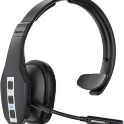 Conambo Noise Cancelling Bluetooth Headset V5.1, 35Hrs HD Talktime CVC8.0 Three Mic Hands-Free Wireless Headset, Improved Comfort Bluetooth Headphones