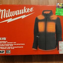 New Milwaukee M12 Women's 2X Gray Heated Jacket Kit $140 Firm Pickup Only