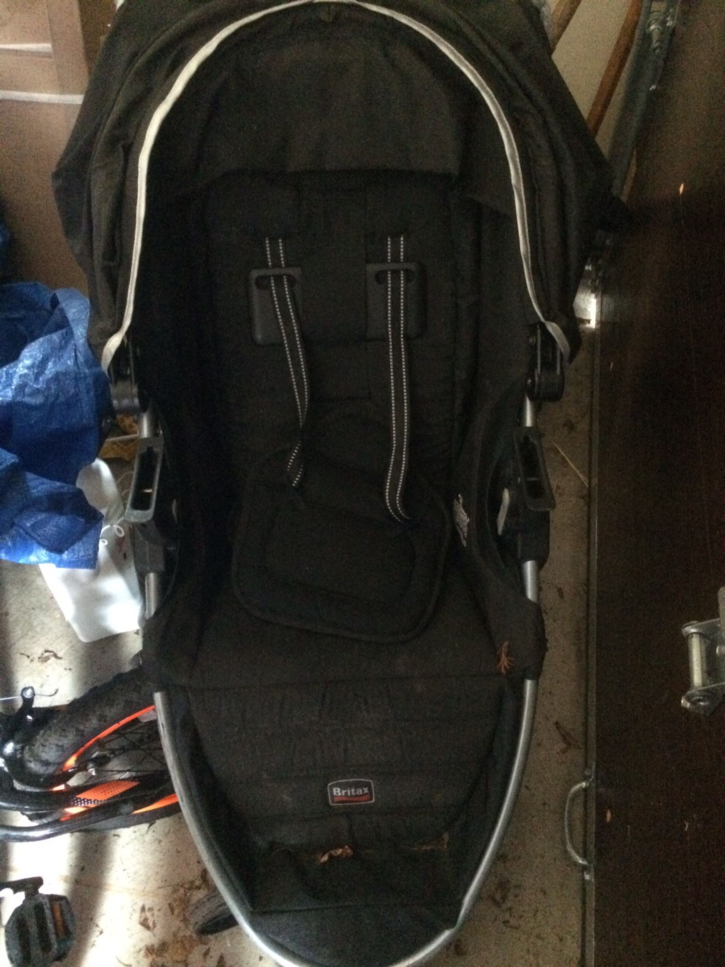 Single and double britax strollers