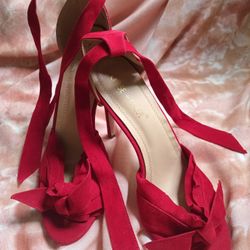 Red Suede Heels